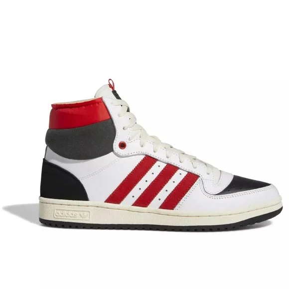adidas Shoes Adidas Top Ten Rb Hi Shoes White Black Red Mens
